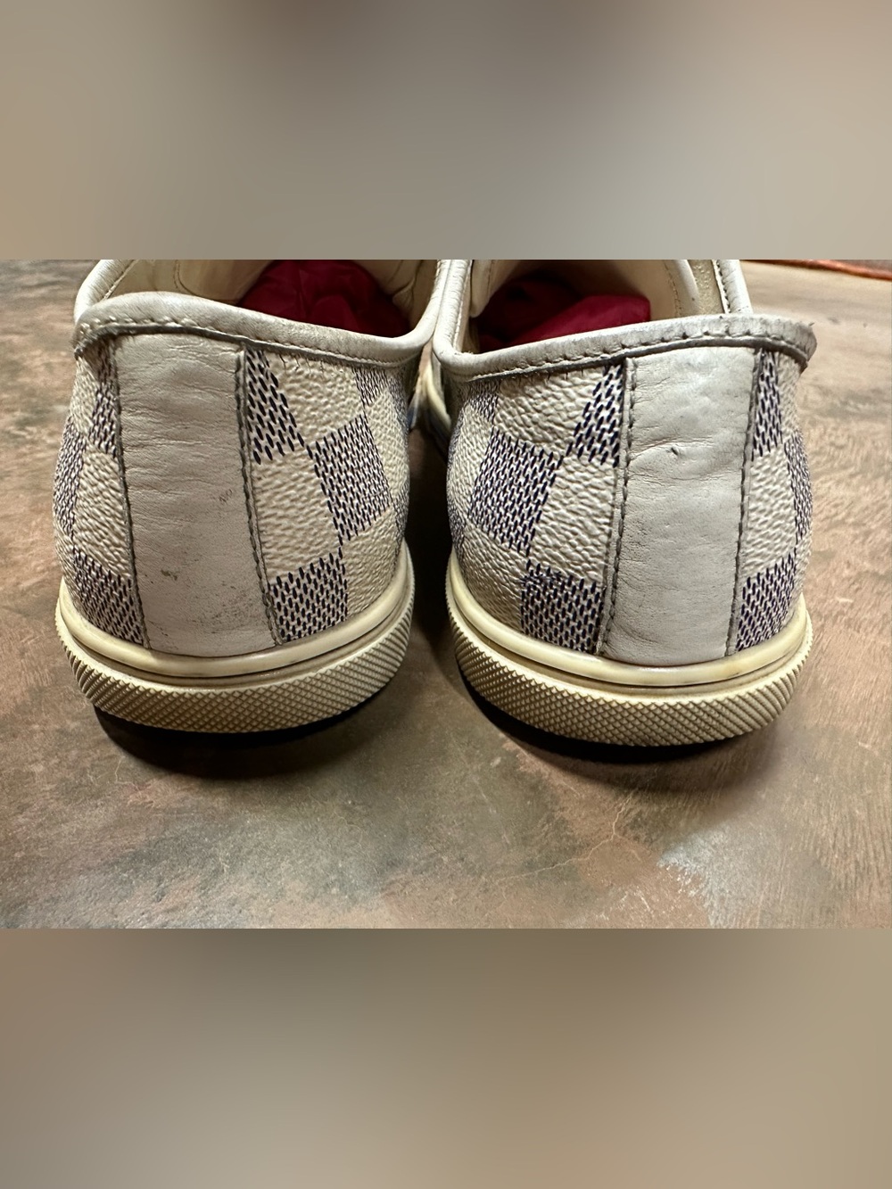 Louis Vuitton Damier Azur Low-Top Sneakers - Picture 5 of 10